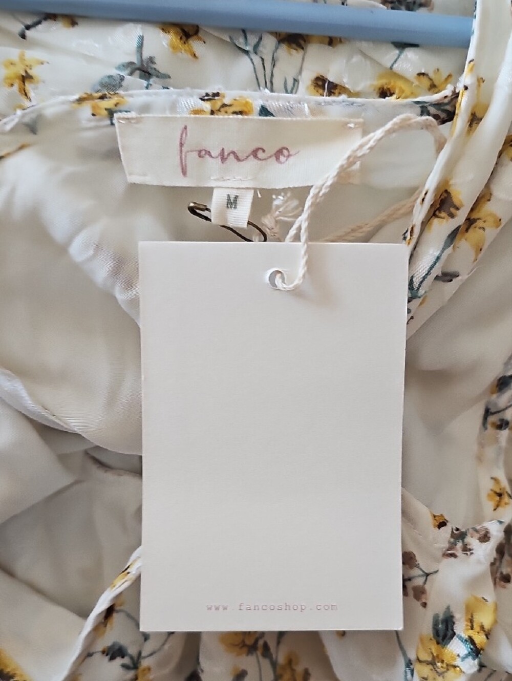 LoveShackFancy Cream Floral Ruffle High-Low Dress - Picture 4 of 4